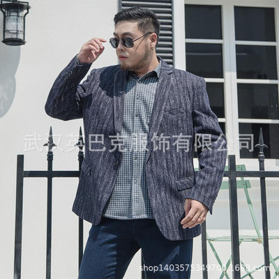 New Arrival Fashion Super Large Young Handsome Loose Oversized Coat Single Breasted Casual Blazer Men Plus Size XL-6XL 7XL 8XL