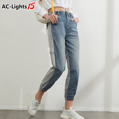 Harem Pants Jeans For Women High Waist Cargo Capris Loose Oversize Baggy Denim Trousers Vintage Jeans 2022 Trend New